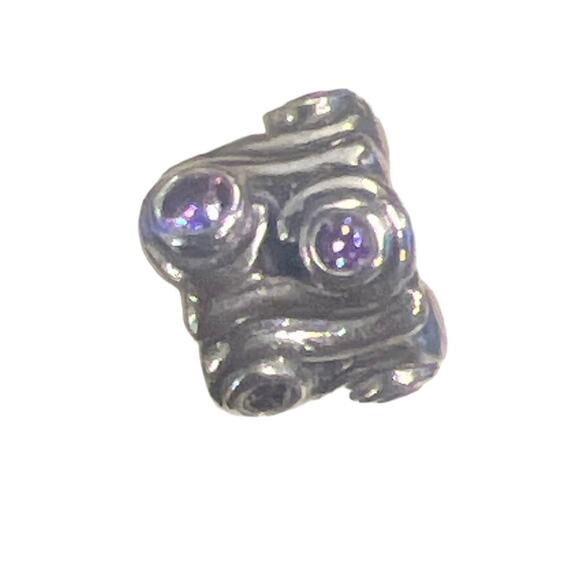 Pandora Ocean Wave Purple Stone Charm - Picture 2 of 3